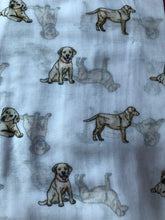 Load image into Gallery viewer, Golden Labrador Retriever ladies dog long scarf/wrap. Great for presents/gifts for retriever dog lovers.