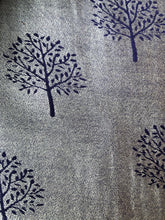 Load image into Gallery viewer, Blue with silver mulberry tree pashmina