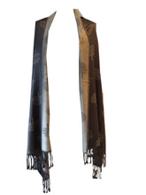 Load image into Gallery viewer, Grey and grey mulberry tree pashmina