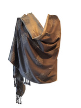 Load image into Gallery viewer, Grey and grey mulberry tree pashmina