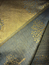 Load image into Gallery viewer, Mustard and grey mulberry tree pashmina