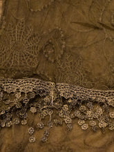 Load image into Gallery viewer, Brown lace scarf