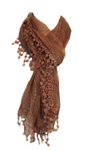 Load image into Gallery viewer, Pink lace scarf
