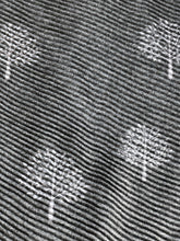 Load image into Gallery viewer, Charcoal / Light Grey Mulberry design pleated scarf for women in lightweight acrylicoal