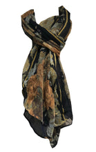 Load image into Gallery viewer, Pamper Yourself Now Blue Eiffel Tower with Flower Design Scarf. Lovely Long Soft Scarf Fantastic Gift