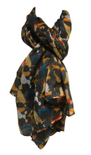 Load image into Gallery viewer, Pamper Yourself Now Grey Overlapping Dogs Multi Coloured Scarf Sausage Dog Dalmatian Irish Wolfhound Doodle