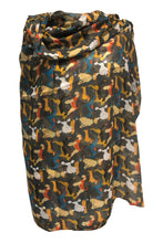 Load image into Gallery viewer, Pamper Yourself Now Grey Overlapping Dogs Multi Coloured Scarf Sausage Dog Dalmatian Irish Wolfhound Doodle