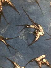 Load image into Gallery viewer, Pamper Yourself Now Blue Big Swallow Scarf