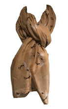 Load image into Gallery viewer, Pamper Yourself Now Peach Kissing Flamingo Long Soft Scarf