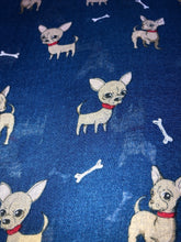 Load image into Gallery viewer, Blue Chihuahua dog scarf