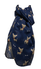 Load image into Gallery viewer, Blue Chihuahua dog scarf
