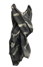 Load image into Gallery viewer, Pamper Yourself Now Sausage/dachshund dogs long Scarf, great present/gift for dog lovers. (Cream with Blue sausage dogs)