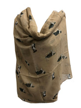 Load image into Gallery viewer, Beige border collie dog scarf