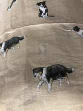 Load image into Gallery viewer, Beige border collie dog scarf