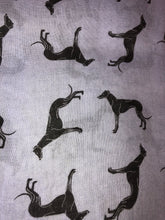 Load image into Gallery viewer, Grey greyhound scarf