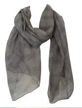 Load image into Gallery viewer, Pamper Yourself Now Big Scarf with Beige with Brown Music Notes Print Scarf. Lovely Warm Winter Scarf Fantastic Gift