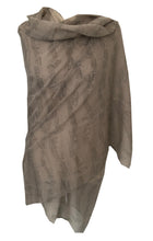 Load image into Gallery viewer, Pamper Yourself Now Big Scarf with Beige with Brown Music Notes Print Scarf. Lovely Warm Winter Scarf Fantastic Gift