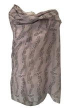 Load image into Gallery viewer, Pamper Yourself Now Big Scarf, Pink with Brown Music Notes Print Scarf. Lovely Warm Winter Scarf Fantastic Gift