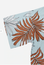 Load image into Gallery viewer, Teal Long Safari print light weight Kimono great for a summer robe or a beach cover up. (a117)