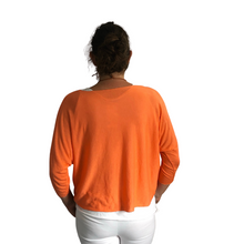 Load image into Gallery viewer, Ladies orange Layer Top with Necklace (A91)