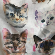 Load image into Gallery viewer, Ladies multi coloured wild Cats Scarf/wrap.
