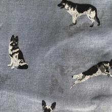 Load image into Gallery viewer, Blue German Shepherd Design Long Scarf/wrap