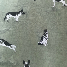 Load image into Gallery viewer, Green German Shepherd Design Long Scarf/wrap