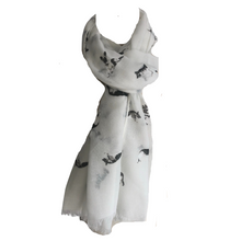 Load image into Gallery viewer, White German Shepherd Design Long Scarf/wrap