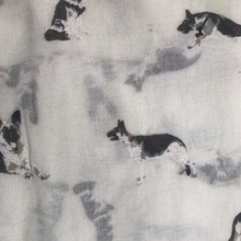 Load image into Gallery viewer, White German Shepherd Design Long Scarf/wrap