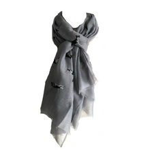 Load image into Gallery viewer, Grey German Shepherd Design Long Scarf/wrap