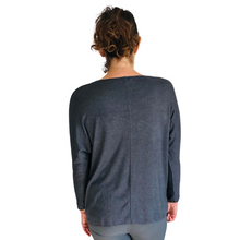 Load image into Gallery viewer, Ladies dark grey V-neck Jumper (A126)