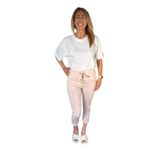 Load image into Gallery viewer, Baby pink Italian stretch magic trousers