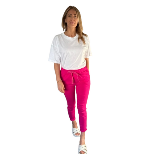 Fuchsia pink magic pants trousers