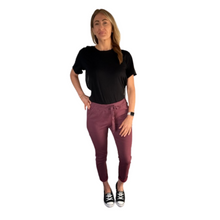 Load image into Gallery viewer, women's Burgundy Magic Pants trousers