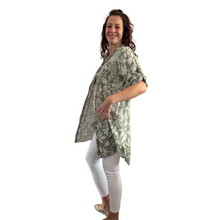 Load image into Gallery viewer, Mocha shirt/dress with Floral design for women (A150)