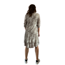 Load image into Gallery viewer, Mocha Dandelion stretchy dress for women (A151)