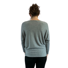 Load image into Gallery viewer, Light grey Shine star soft knit top for women. (A155)