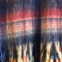 Load image into Gallery viewer, Navy/ red Tartan Scarf Long Thick Warm Ladies Scarves.