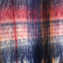 Load image into Gallery viewer, Navy/ red Tartan Scarf Long Thick Warm Ladies Scarves.