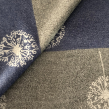 Load image into Gallery viewer, Ladies Cashmere Grey Dandelion reversable Blanket Scarf