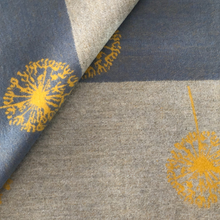 Load image into Gallery viewer, Ladies Cashmere Mustard Dandelion reversable Blanket Scarf
