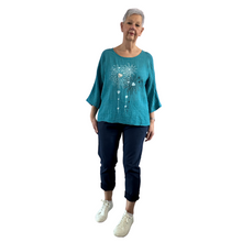 Load image into Gallery viewer, Petrol with Heart firework T shirt for women (A108)