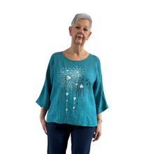 Load image into Gallery viewer, Petrol with Heart firework T shirt for women (A108)