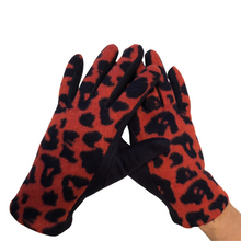 Load image into Gallery viewer, G1921 Leopard print super soft ladies gloves