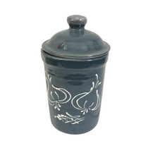 Load image into Gallery viewer, Grey with white garlic Design Garlic Keeper Pot (19)