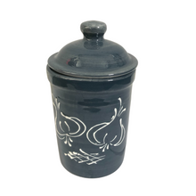Load image into Gallery viewer, Grey with white garlic Design Garlic Keeper Pot (19)