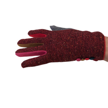 Load image into Gallery viewer, G1918 Speckled pattern super soft ladies stylish gloves with different coloured splashes of colour between fingers.