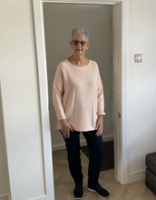 Load image into Gallery viewer, Amy Big Round Neck Jumper - Baby Pink | One Size (UK 14-20)
