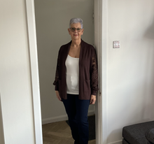 Load image into Gallery viewer, Melissa Lace Arm Cardigan - Brown | One Size (UK 14-22)

