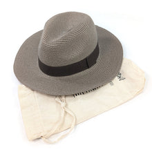 Load image into Gallery viewer, Mocha Panama Foldable Hat (57cm)

